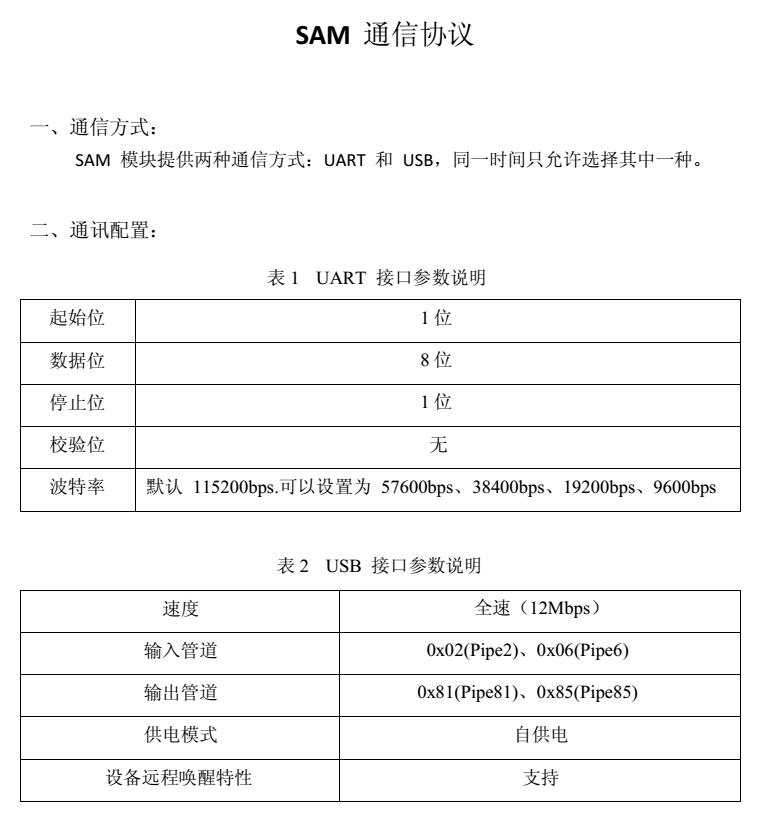 千景科技-公安部身份证SAM通信协议含指纹（单片机、Linux、ARM适用）